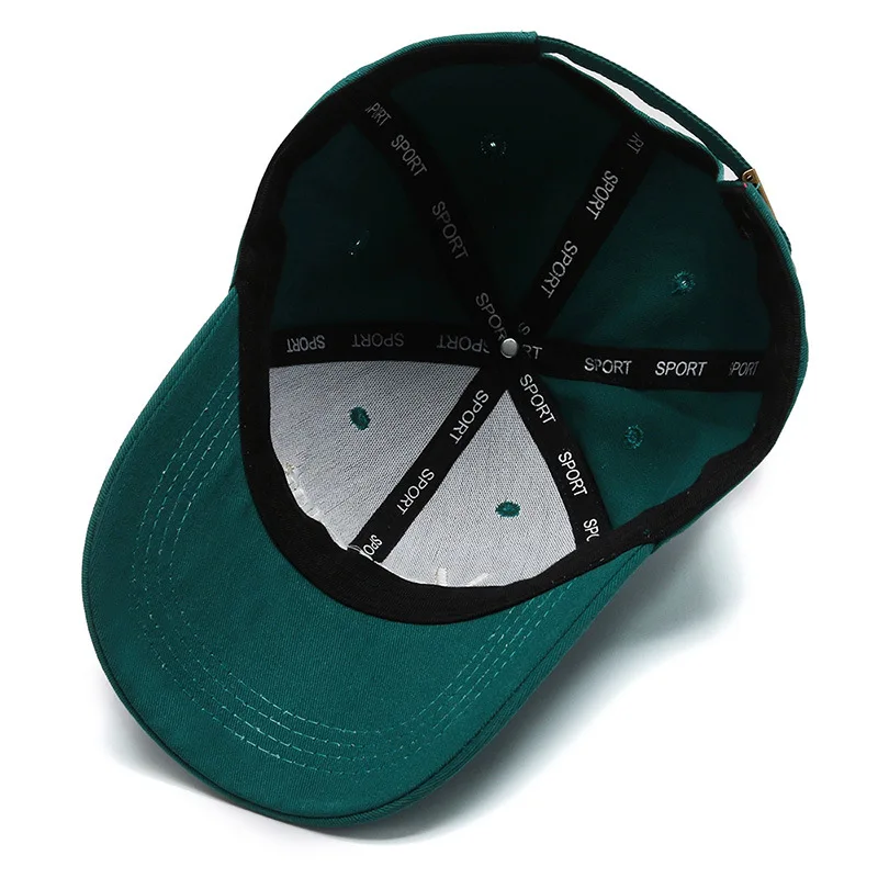Casquette 6 панелей бейсболки для мужчин и женщин хлопковые дизайнерские с вышивкой на
