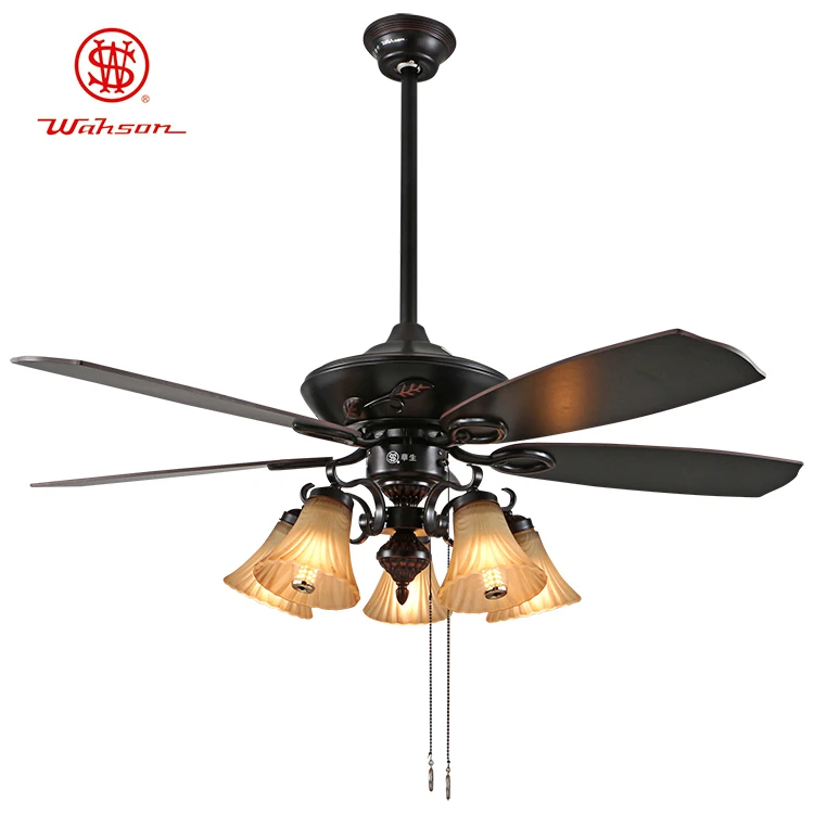 Superior quality 52 inch pak ceiling fan with lights Pull Chain air cooling fan air purifier ceiling fan