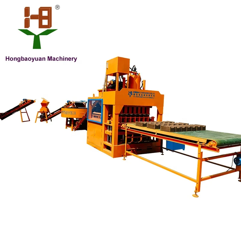 HBY7-10 Automatic Clay Interlocking Brick Machine Block Making Machinery Cay Brick Pressing Machine