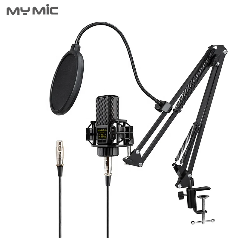 MY MIC TN1X Professional Recording Mic kit Large Diaphragm studio microphone condenser with stand for Singing Studio Room