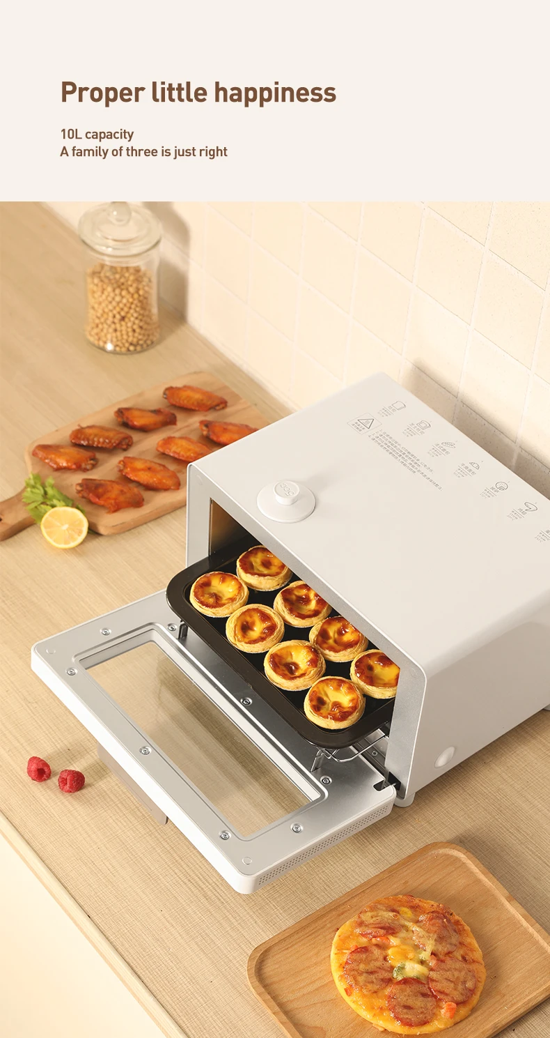 Elegant Universal Steam Oven Toaster Oven Mini 10L Kitchen Bread Baking Oven  with Steam for Single Person