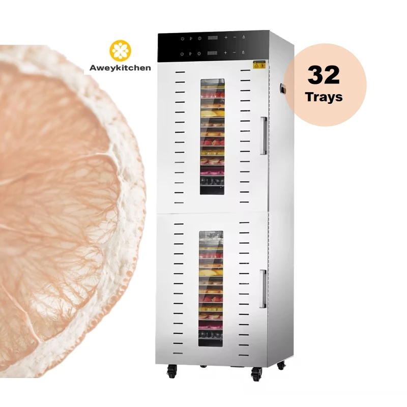 Digital Display Electric Fast Heating Element For Food Dehydrator 80 / 96 Trays Pepper Dehydrator Machine