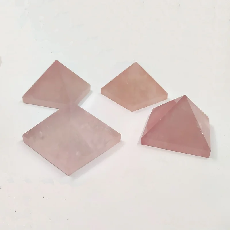 feng shui Folk Crafts white clear quartz Egypt crystal pyramid for decoration