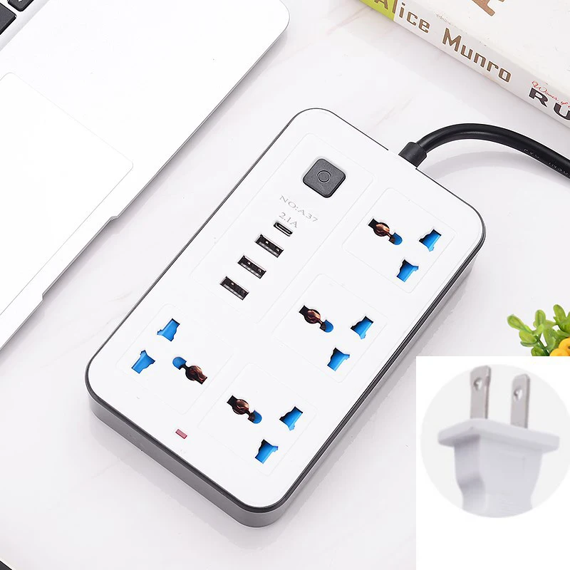 ZXX866 Fast Charging Plugs Sockets EU/UK/US Plug Extension Socket Universal Outlets Power Strips charge socket