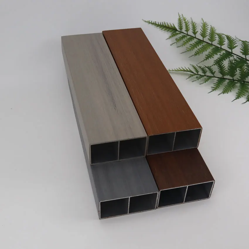 Foshan Manufacturer Rectangular Square Tubes Aluminum Profile China Suppliers Aluminum Tubes Wood Grain Finish