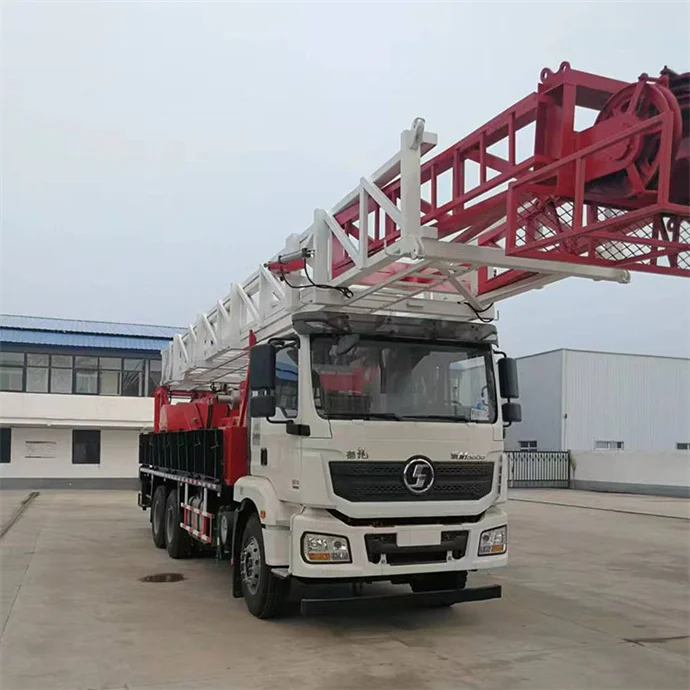 API standard xj750 Truck mounted drilling rig oil and Gas Well Truck Mounted Mobile 750hp Workover rig