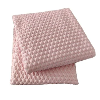 Manufacturers spot ice silk fabric mat diamond lattice clip cotton fabric knitted waffle fabric