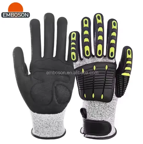 Anti-cutting Impact Safety Gloves Cut Anti-knitting Gloves TPR Back Fingers