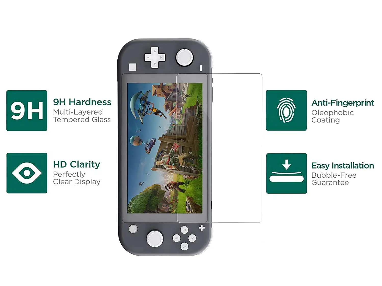 2-Pack Amazon Hot Sell 0.33mm 2.5D Switch Oled Tempered Glass Screen Protector For Nintendo Switch Oled