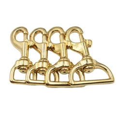1' Solid Brass 1inch Snap Hook Clip Clasp Carabiner For Pet Leash Dog Collar