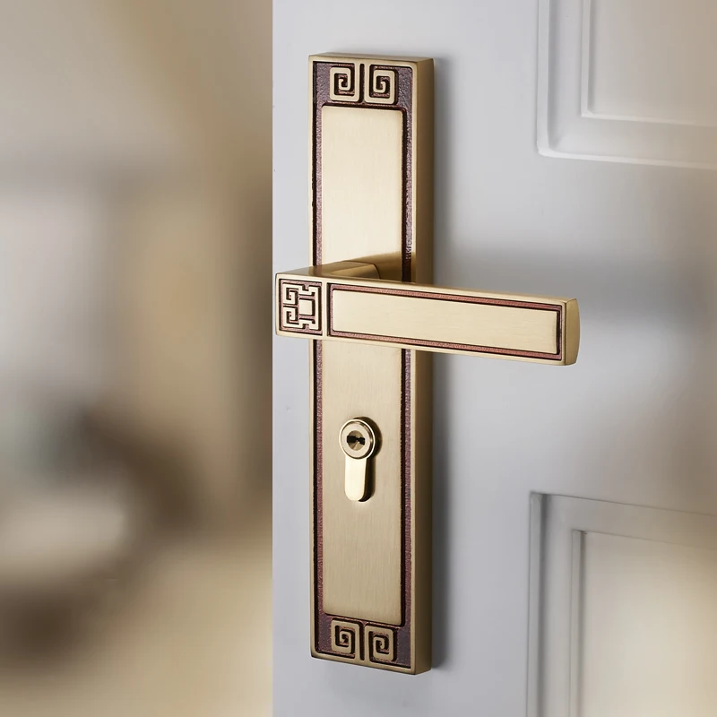 YZH full brass exquisite style best selling and good quality split lock for interior door