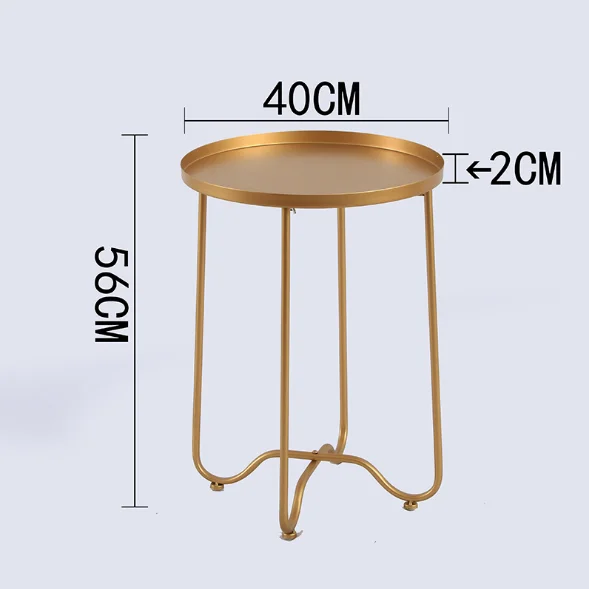 
Simple design living room sofa side table folding small gold luxury coffee tables 