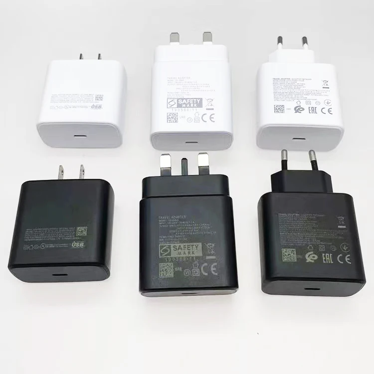 USB Type-C Adapter Fast Charging PD 25W 45W Super Fast Type C Chargers for Samsung S21 Plus S22 TA800 TA845 USB-C Power Adaptor