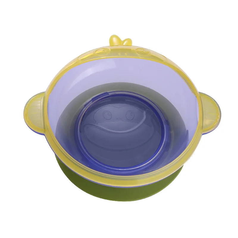 2022 New Baby sucker bowl Tableware Cartoon Monkey Shape Rice Bowl Solid Food Bowl Rotatable