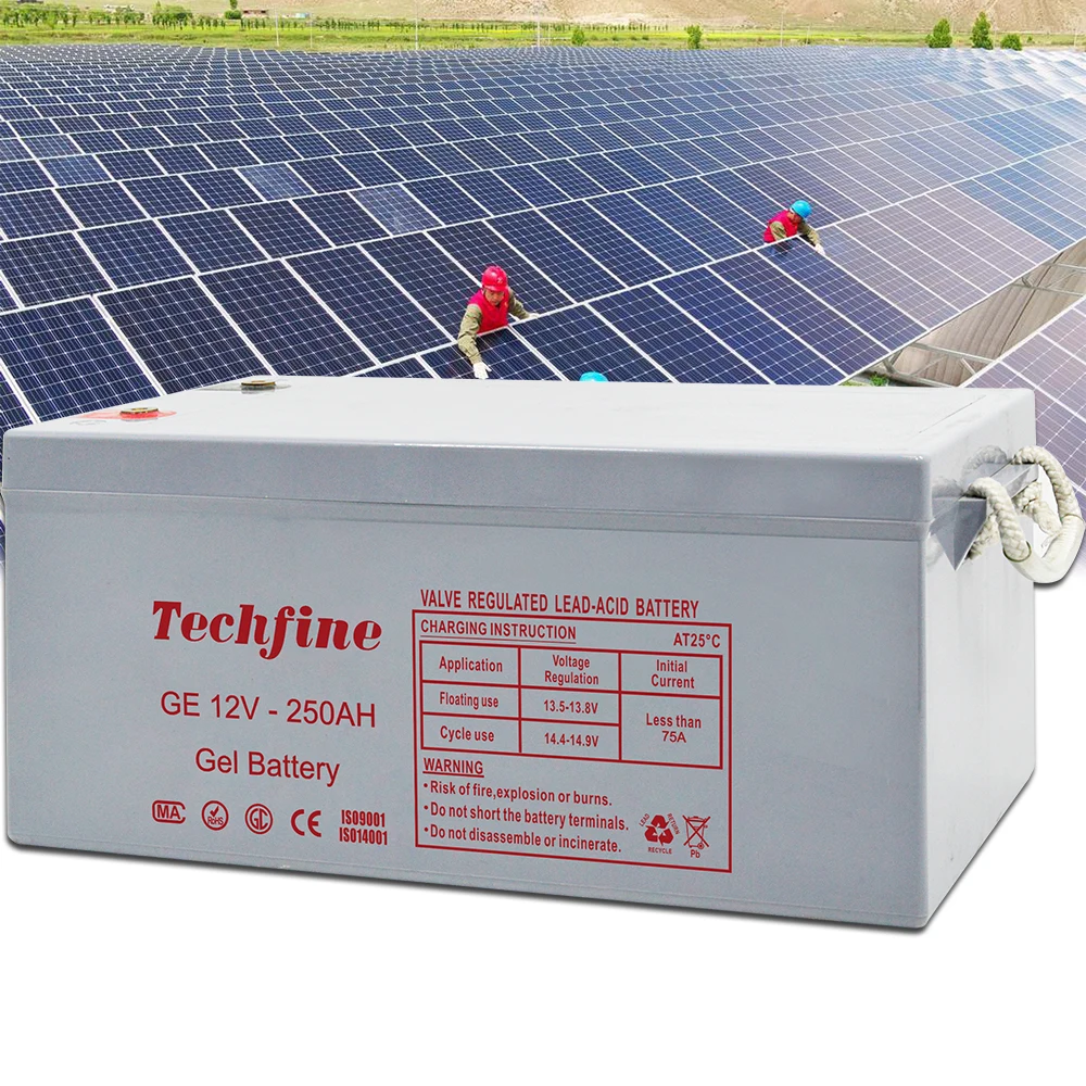 Factory Top Sale Solar 250Ah 12Volt batteries Sealed GEL lead acid battery 12v for Solar System