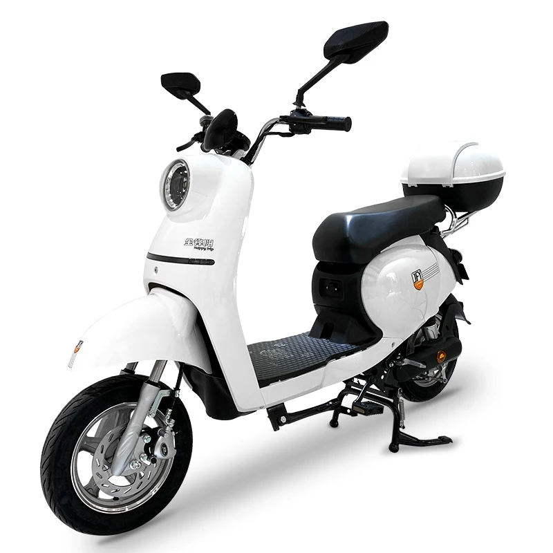 
Electric Moped 1000w Electric Bike Bicycle Women E Bike with Pedal Dirt Bike Front Disc & Rear Drum Brake 48V 351 - 500w 2.75-10 