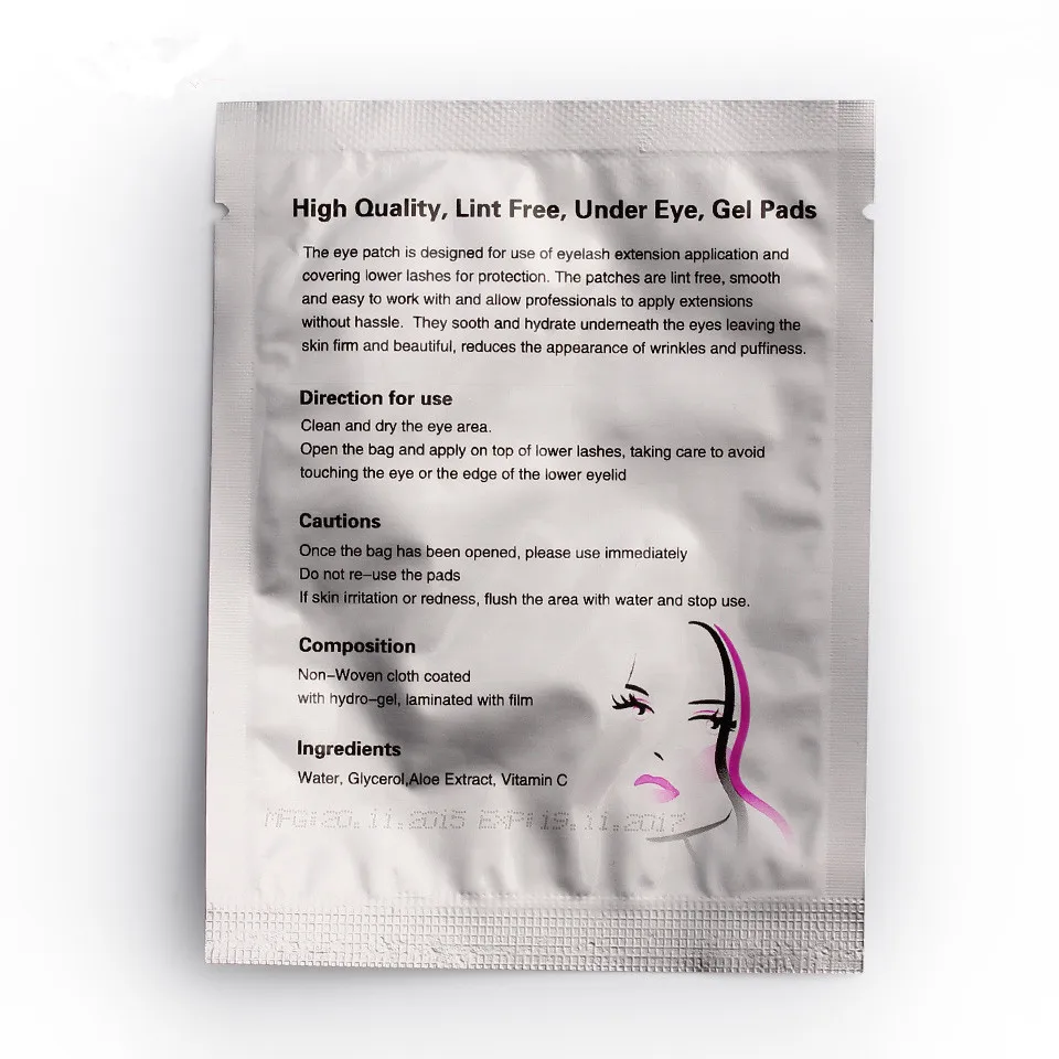 
Hot Sale Lint Free Eye Gel Pads For Eyelash Extensions 