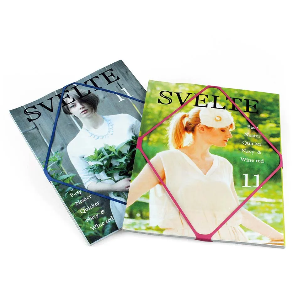 Высококачественная настраиваемая эластичная цветная эластичная резиновая книга