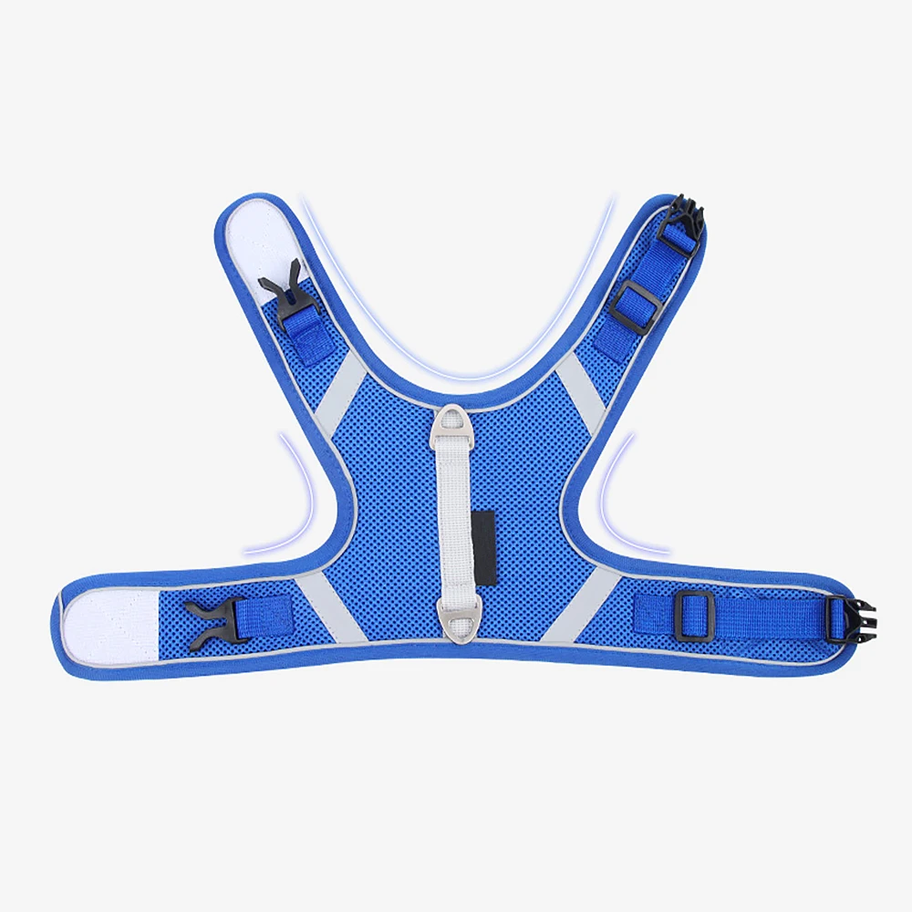 Wholesale Reflective Dog Harnesses  Adjustable Breathable Sport Harness with Handle