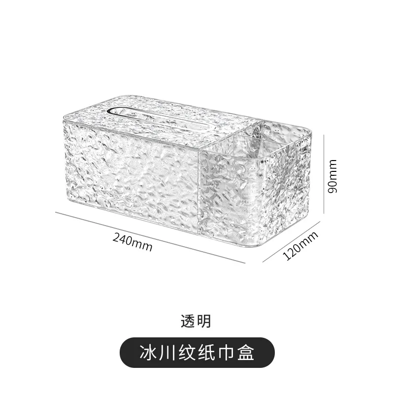 Napkin Dispenser Decorative Face Towel Storage Box for Kitchen Bathroom Dorm Freestanding Gray