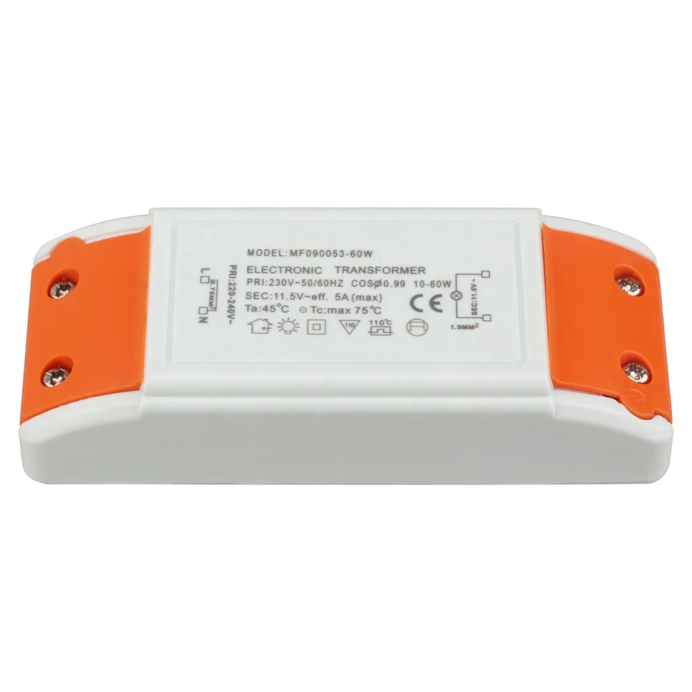 Guangzhou Short circuit and overload protection  electronic transformer for halogen lamp