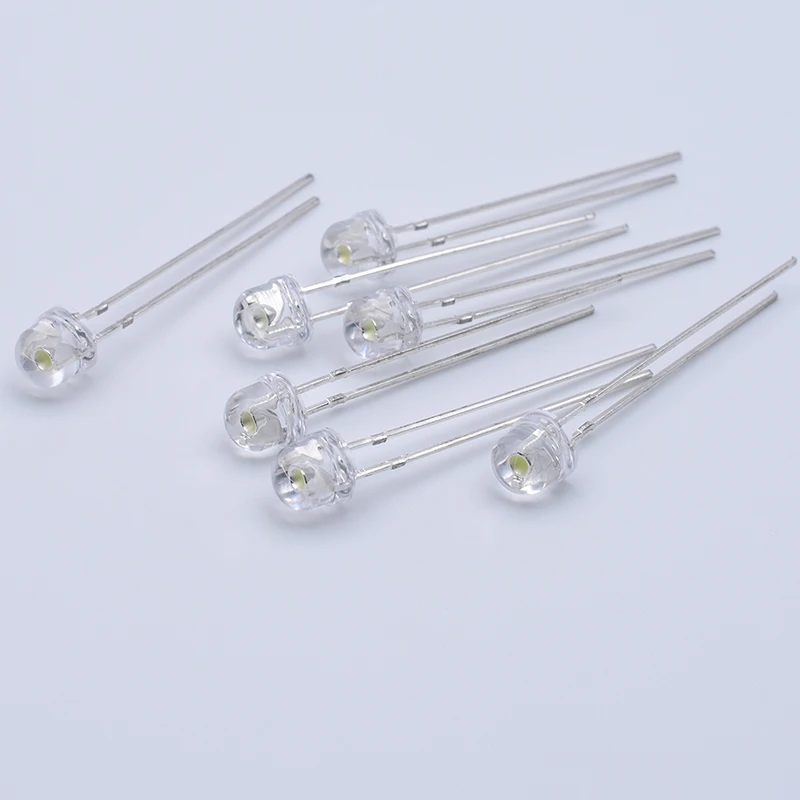 CZINELIGHT Made in Chine 5mm Strawhat Water Blue LED Emitting Diodie Thought Hole Led DIP LED