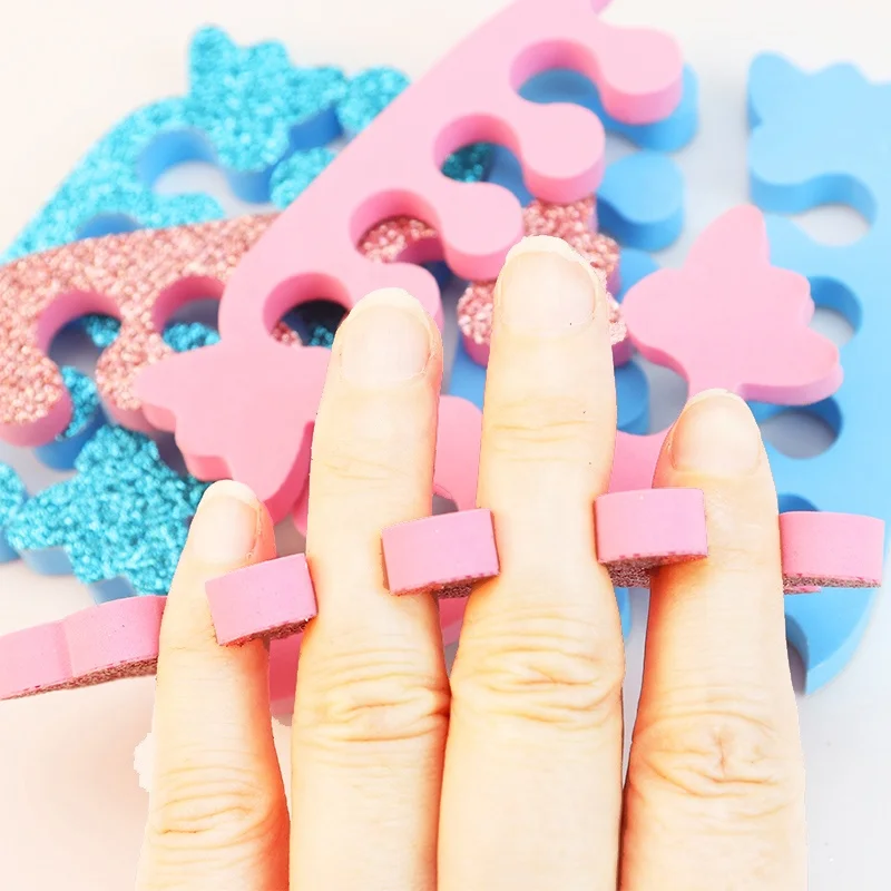 Фабрика Ziri поставляет инструменты для дизайна ногтей красочный блеск конфеты форма EVA носок сепаратор