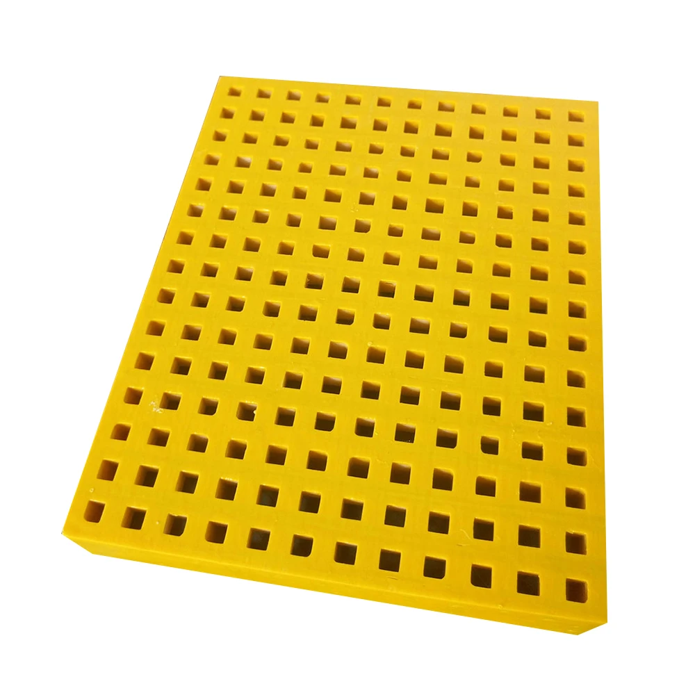 FRP GRP fiberglass fiber glass composite molded walkway floor grill mesh grating with gritted surface non slip 25mm 38mm 50mm