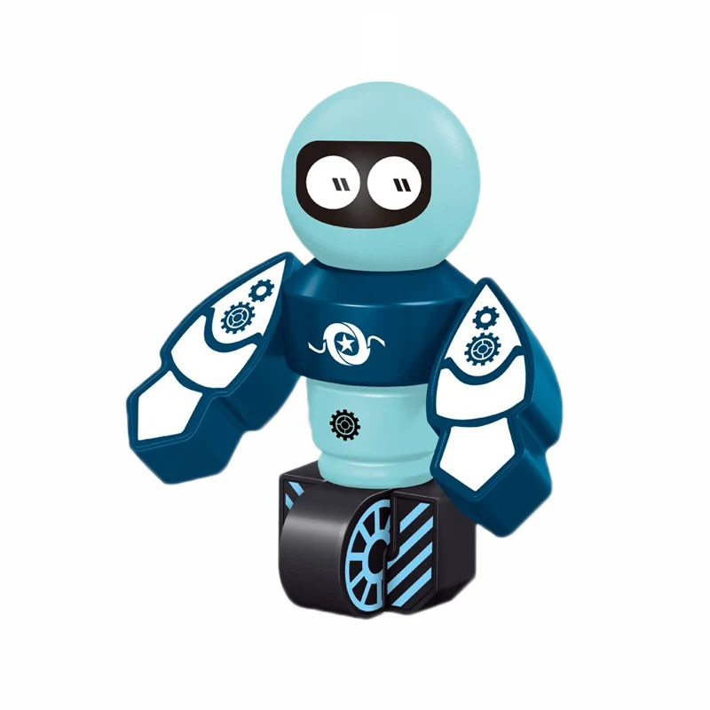 
Children self-assembly puzzle educational DIY building block magnetic robot toy 