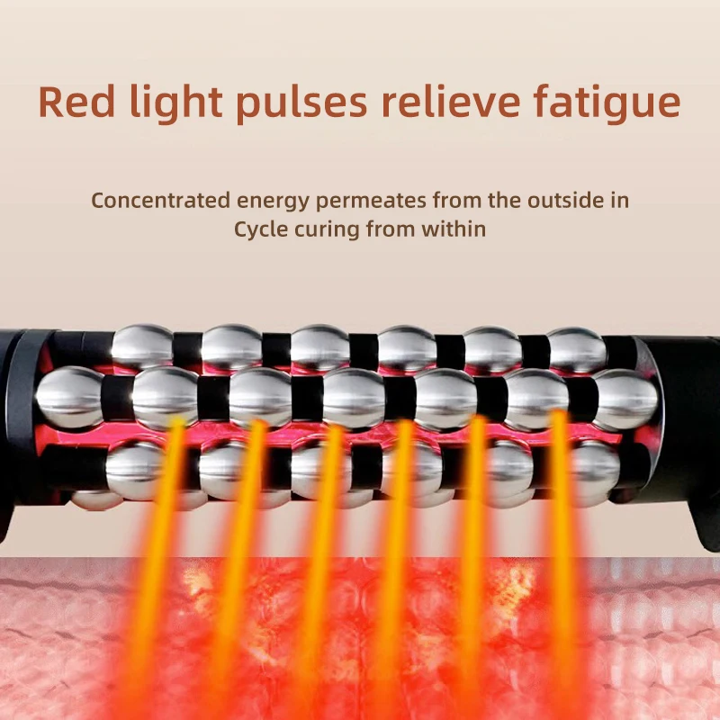 Invigorate Athletic Performance with Electric Massage Roller Red UV for Lymphatic Detox and Muscle Relaxation