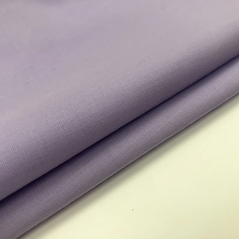 Accept custom order ow price 90%poly 10%cotton poplin plain dyed fabric for shirt