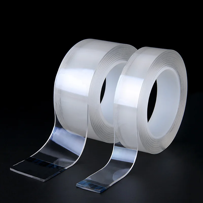 Wholesale Cheap Price Double Sided Heavy Duty Adhesive Acrylic Tape Sticky Transparent Nano Reusable Tape