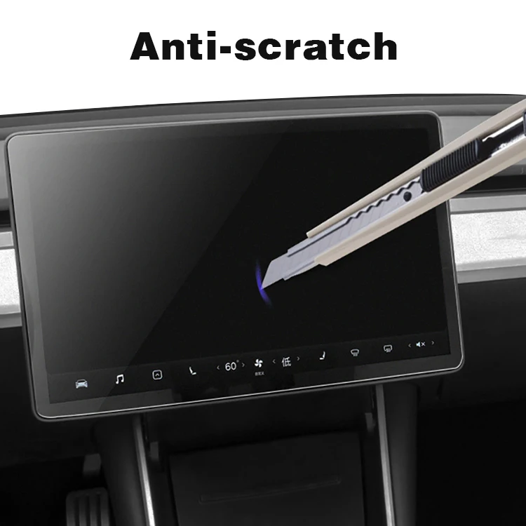 Car center console display waterproof protective film For Tesla Model 3 Tempered Glass Screen Protector