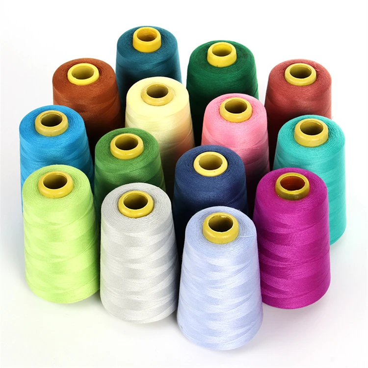 Weitian brand customizable thickness high tenacity thread 100% polyester tailoring materials sewing thread 40/2 5000m
