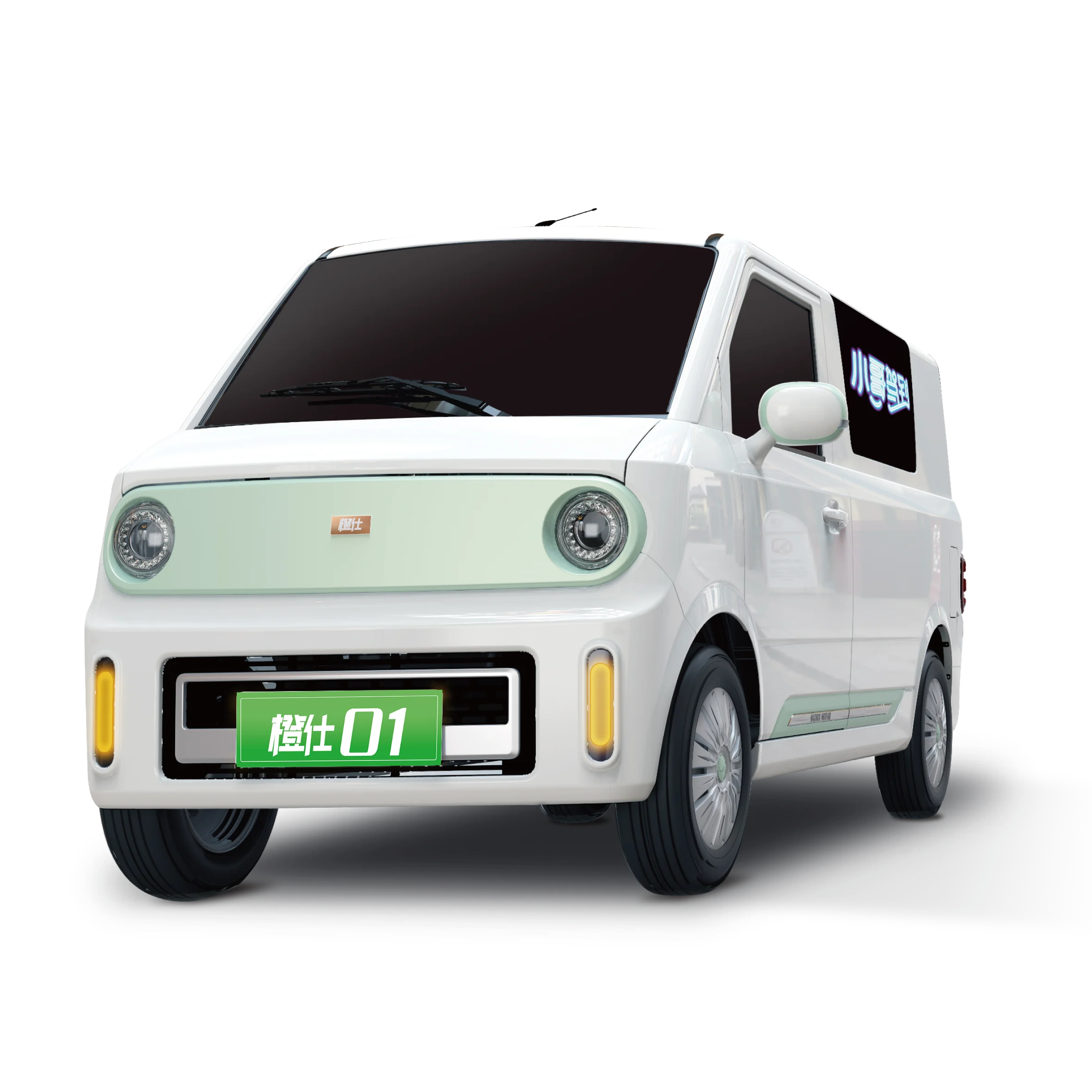 Customized Information Board Single-row Auto New Energy Pure Electric Mini Cargo Delivery Van For Sale