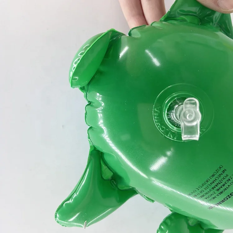 2024 Wholesales Custom Design Water Summer Swimming PVC Turtle Animal Inflatable Kids Toys For Pool