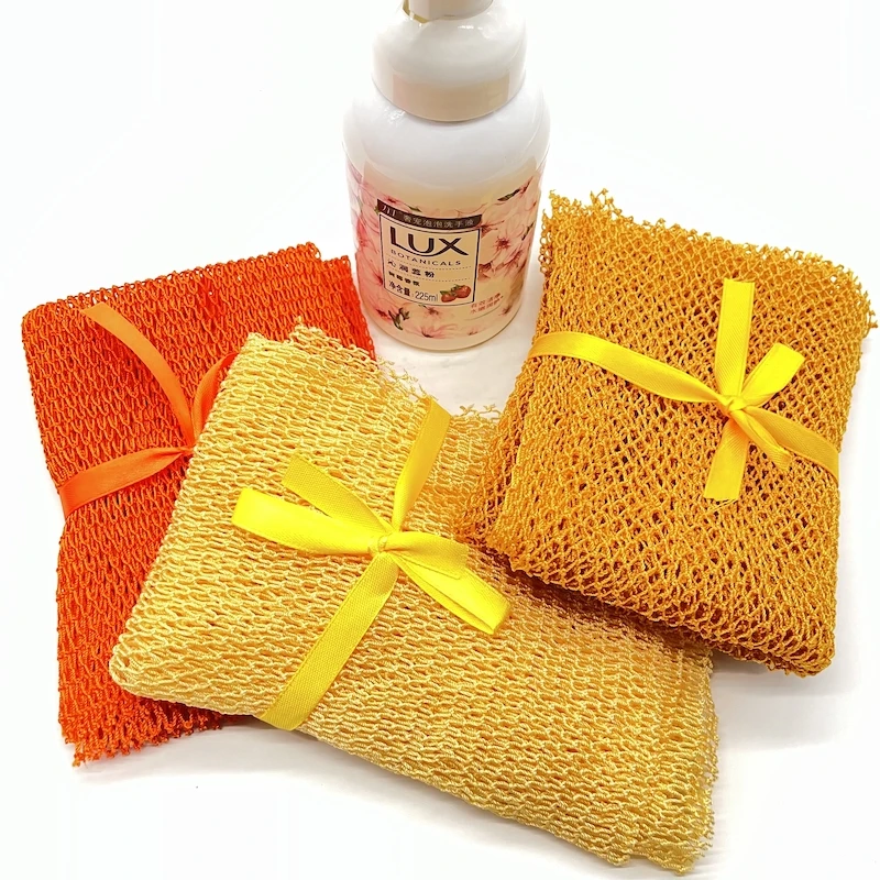 Skin Exfoliating Back Long Sponge Nylon Sponge Exfoliating African Body Net Scrubbing Bath Sponge
