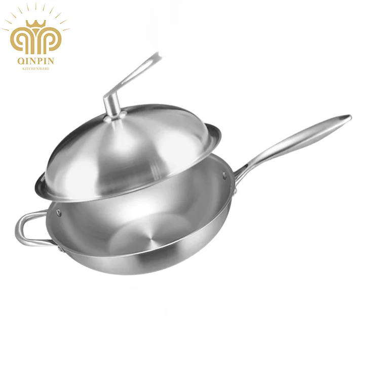 Stainless Steel Frying Pan High Quality SUS304 Cooking Pan