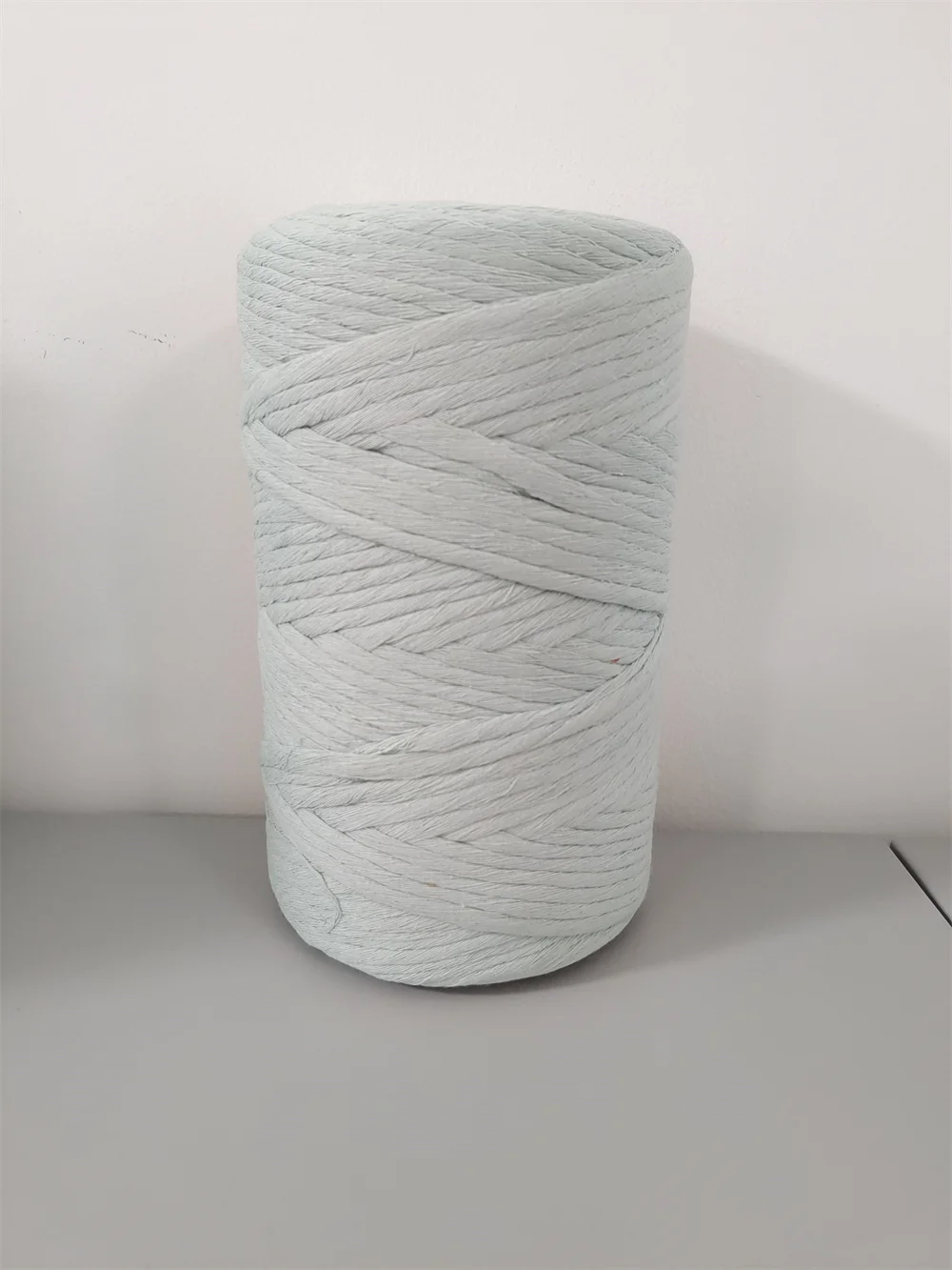 Diy hot sale macrame cord bulk recycled  4mm colorful single strand macrame cord cotton ropes