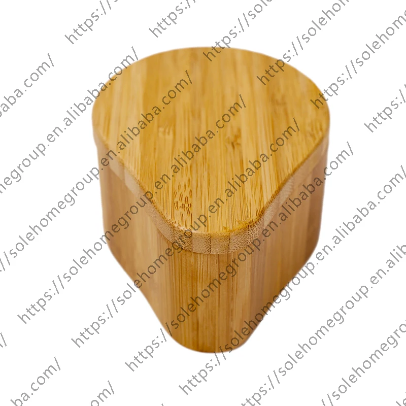Bamboo Salt and Spice Storage Box With Magnetic Swivel Lid