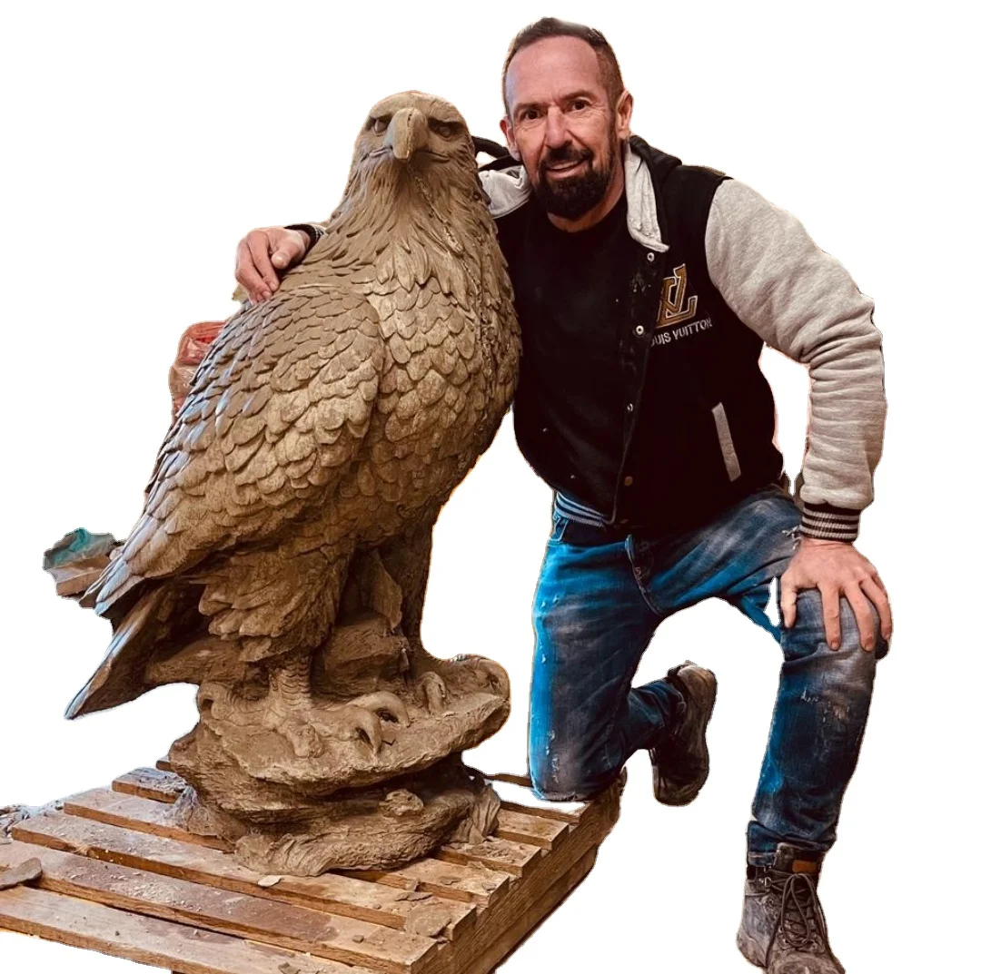 Concrete Silicone Garden Sea Eagle Ornament Molds