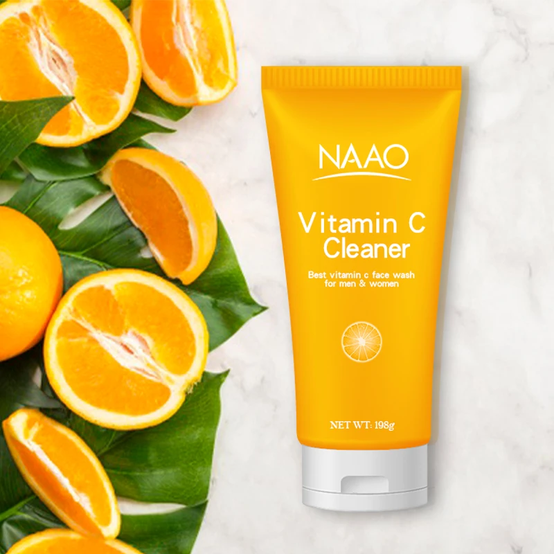 China Vitamin c whiten facial Skin cleanser Anti-Aging for Dark Circles, Age Spots and Fine Lines Face Wash