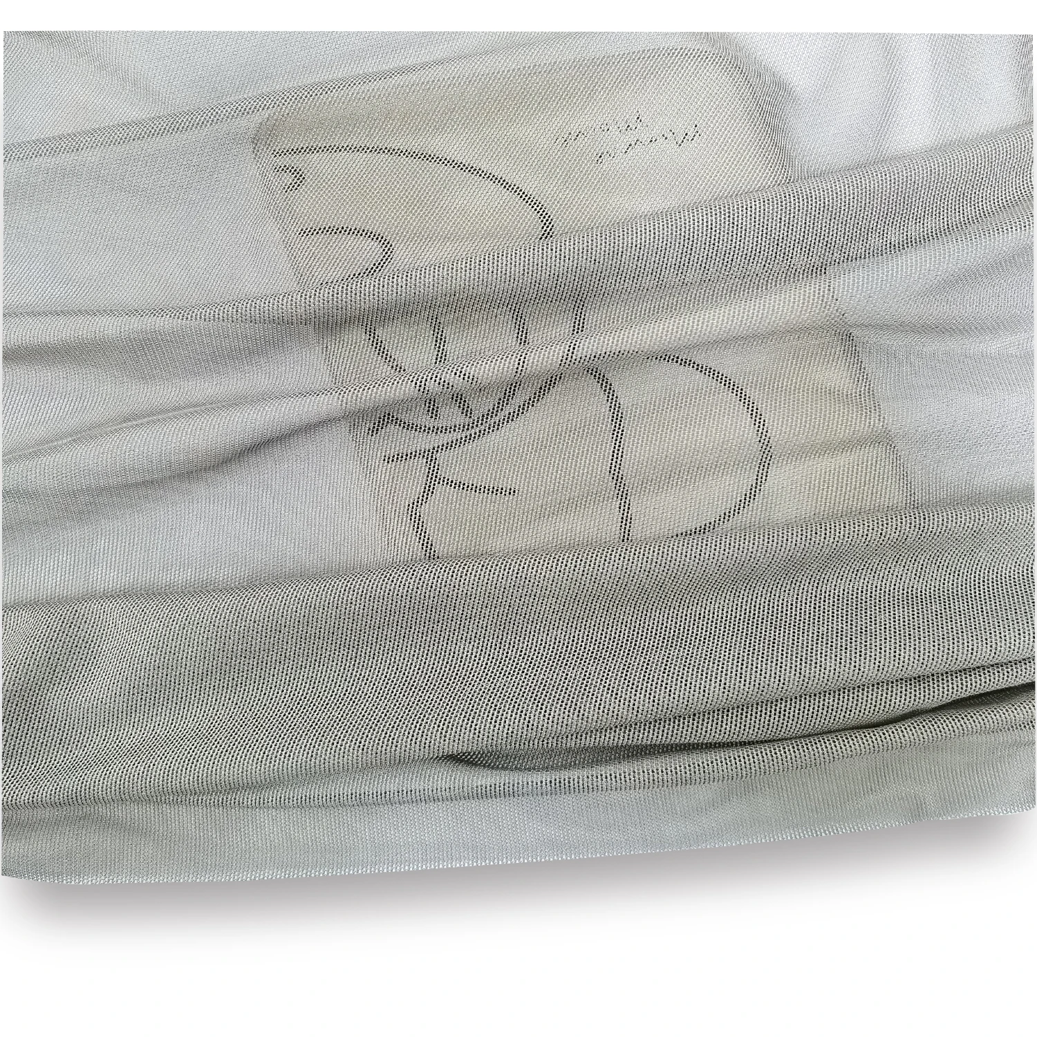 Профессиональный поставщик, Проводящая серебряная оксидная волоконная трикотажная ткань 45 г, сетчатая пряжа, серебряная проводящая ткань