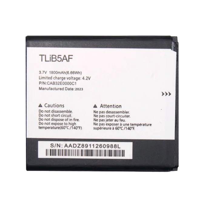 New TLiB5AF 1800mAh Battery For Alcatel OT-997D 997 OT997 OT5035