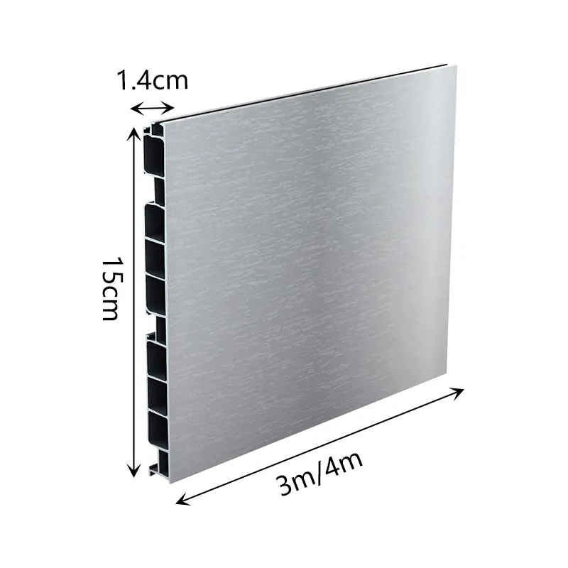 100mm120mm 150mm Matt brushed Furniture Kitchen Cabinet Plinth Panel Pvc Skirting Board
