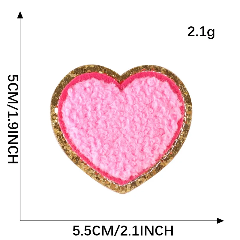 Custom Iron on Alphabet Patch Heat Transfer Embroidered Chenille Letters Patches for Hats Clothing