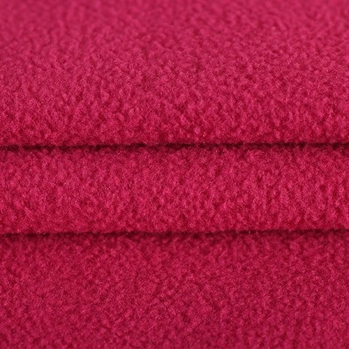 Wholesale knitted 100% Polyester super thick polar fleece fabric