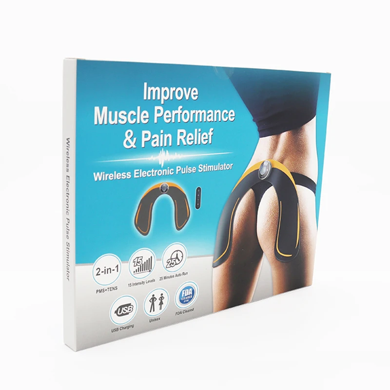 Factory direct sale best quality EMS Gel pad Hip Trainer with USB Rechargeable EMS body shaper muscle trainer