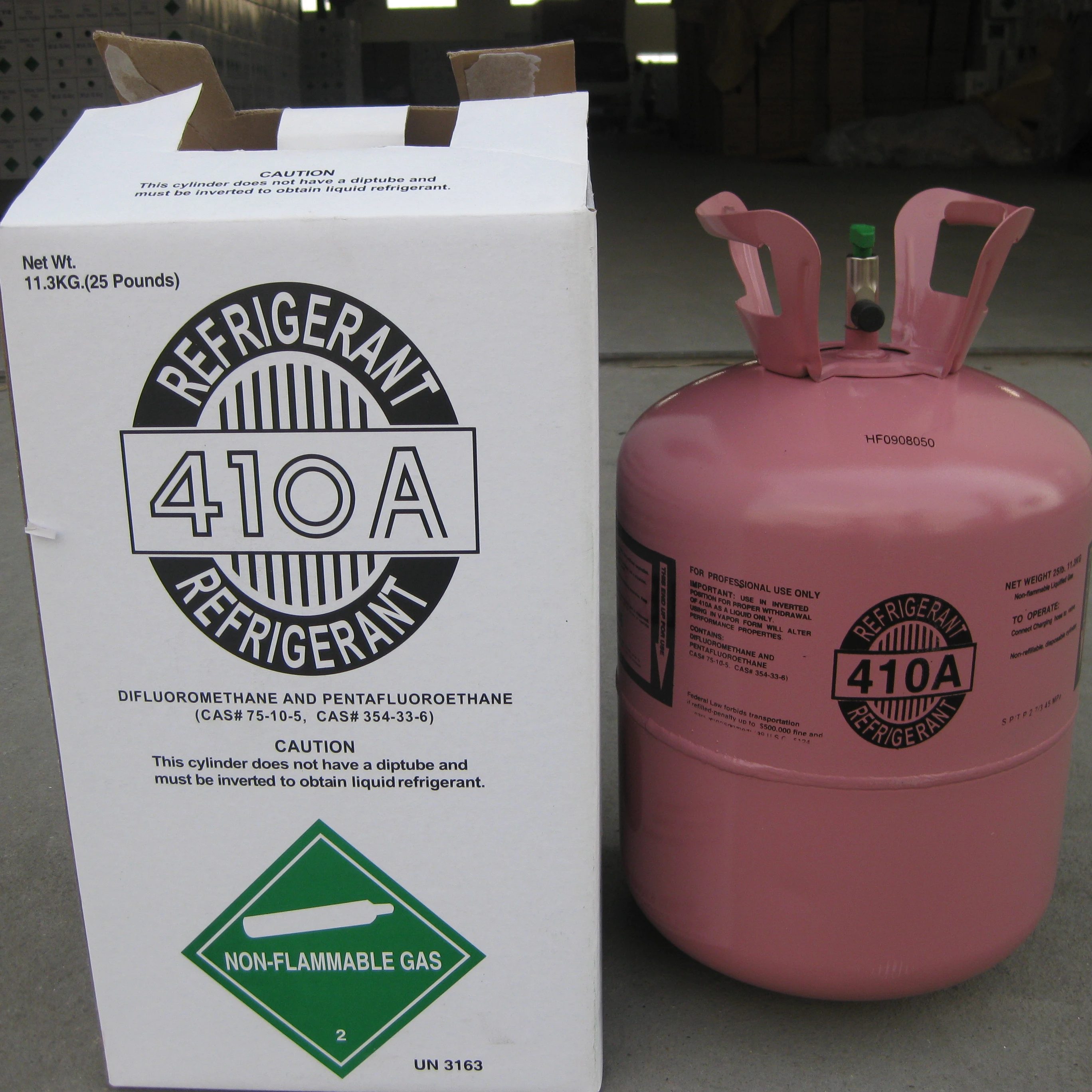 R410A 99.9% чистый цилиндр 11,3 кг, портативный хладагент, жидкость frigorigen r410a CE, многоразовый/одноразовый