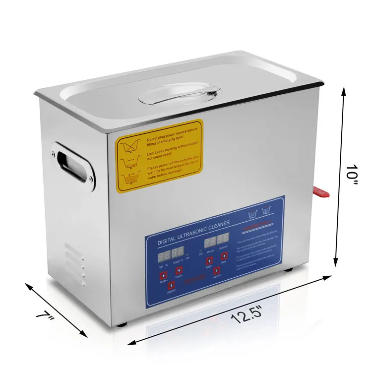 vevor 2L Power Adjust Degas Lab Medical Industrial Ultrasonic Cleaner 80 kHz Bath Metal DPF Oil Rust Injector Cleaning Machine